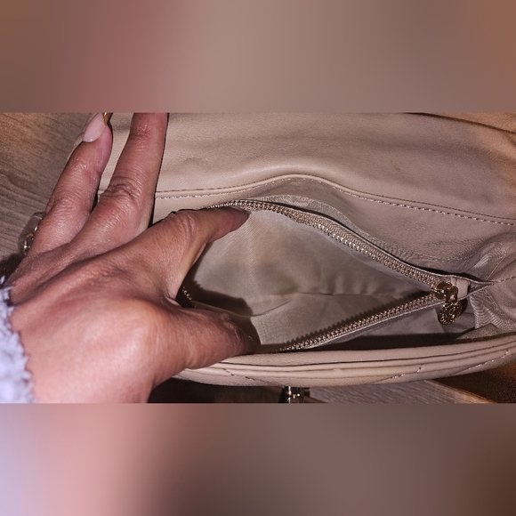 Valentino Orlandi Taupe Quilted Shoulder Bag - Picture 8 of 11